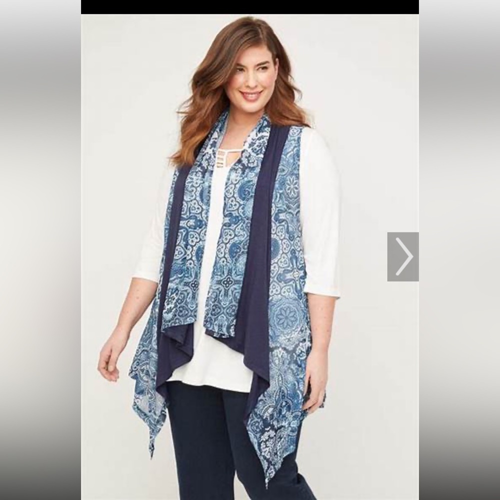 Two Catherine’s brand waterfall vests